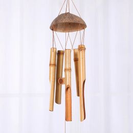 Decorations Bamboo Wind Chimes 72cm Windbell Chimes Craft For Outdoor Garden Patio Home Decoration Zen Meditation Vintage Chord Blacony Yard
