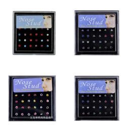 144 Pcslot 316L Stainless Steel Womens Jewellery Nose Studs Nose Ring Body Piercing 66 N24585624