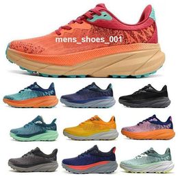 Tênis de treinador de sapatos de corrida de trilhas tênis womens homem hok hola hola um desafiante ATR 7 Cerejas de chama Jubileu GTX Trellis Balsam Green Tamanho 36 - 46