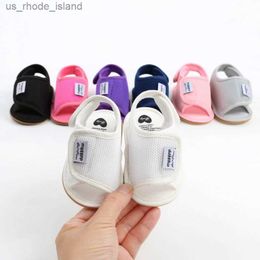 Sandaler 1 par sommar baby pojkar och flickor sandaler fashionabla och mjuka botten non slip childrens sandaler 0-18ml240429