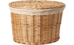 Wicker dirty basket hamper frame storage box pot shop weaving clothes T2002244621139