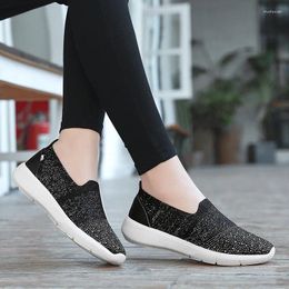 Running Shoes Big Size Outdoor Light Sport For Female Women's Breathable Sneakers Cool Mesh Flats Crystal Shopping