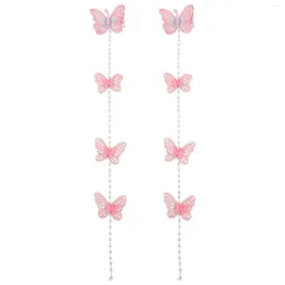 Bandanas 2pcs Tassel Butterfly Hair Clips Hairpin With Wedding Accessories
