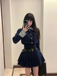 Women's Jackets Women Suit College Small Fragrance Style Short Jacket Dress Sub Fashion Two-piece With A Complete Set Of 2024