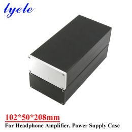 Amplifier 102*50*208mm Allaluminum Power Amplifier Chassis Shell Can Be Used As Mini Headphone Amplifier Chassis Power Supply Chassis