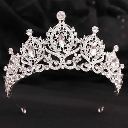 Tiaras barocche eleganti sposa cristallo corona per donne girl copricapo di matrimoni regina da sposa accessori per capelli per capelli per capelli