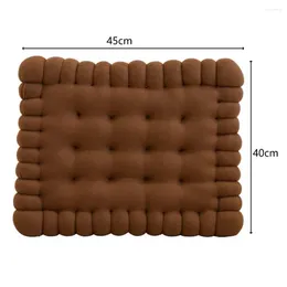 Pillow Floor Mat Comfortable Thickened Polypropylene Cookie Shaped Chair Pad Wide Application