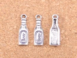 150pcs Antique Silver Bronze Plated beer bottle Charms Pendant DIY Necklace Bracelet Bangle Findings 246mm3732252