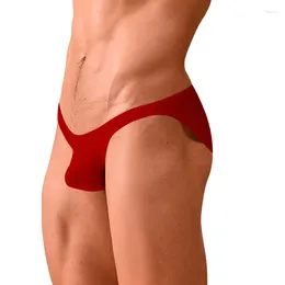 Underpants Men's U Convex Pouch Underwear Pure Cotton Pit Fabric Brief Pants For Boy Bottom Lingerie Gays Comfortable Breathable