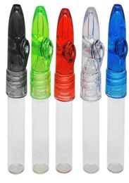 Snuff Bullet Box Dispenser Snuffer 67mm82mm Height Acrylic Glass Snorter Rocket SNUFF BOTTLE Snuff Snorter Sniffer Dispenser2554336