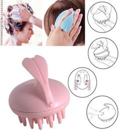 Electric Hair CombRambling Scalp Massage Hairbrush Vibrating Silicone Comb Massager Electric Hair Brush For Bathroom1156439