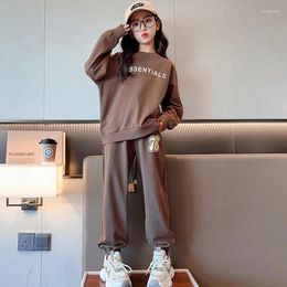 Clothing Sets Kid Girls Clothes Set 11/12/15 Teenagers Girl Tracksuits Long Sleeve Tops Sweatshirts Sweatpants School Casual Sport Suit