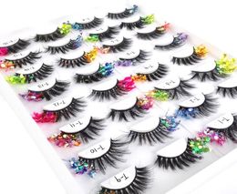 Glitter And Shimmery Eyelashes Makeup Beauty Supplies DIY Fluffy Drag Lashes Decorative False Eyelash For Eye Make Up9655597