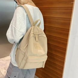 School Bags Teen Girls Backpack Literary Simple Women Laptop Backpacks Large Capacity Fashion Casual Nylon Multifunction Sport Bag Gym