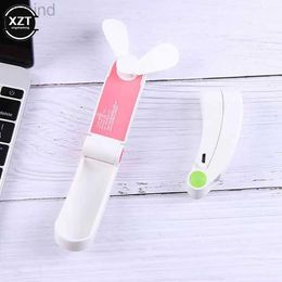 Electric Fans Originality Usb Mini Fold Fan Electric Portable Hold Small Air Cooler Charging Household Electrical Appliances Desktop Ventilado d240429