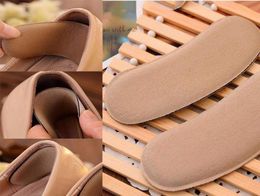 Sticky Fabric Shoe Pads Fabric Shoe Back Heel Inserts Insoles Pads Cushion Protect Back Heel Liner Grips2910204