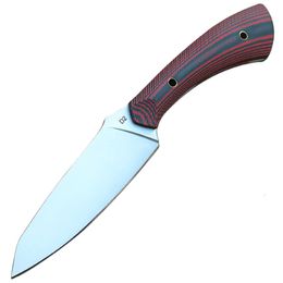 Special Two-color D2 Steel Blade Famous Sabre Outdoor Small Straight Knife with G10 Handle