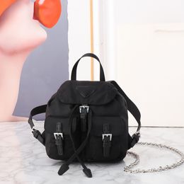 Nylon fabric and glossy cowhide New brand designer bag Atmosphere Backpack Crossbody Bag mini backpacks clutch handbag shoulder bag designer bag 2038 PRD