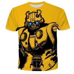 T-shirts Childrens T-shirt Transformers cartoon top summer T-shirt fashionable childrens short sleeved anime T-shirt boys and girls T-shirt childrens clothingL2404