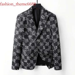 Women's Suits Western Clothing Mens Blazers Designer Autumn Outwear Coat Slim Fit Grid Striped Plaid Geometry Patchwork Coats Dress Suit 5RM3
