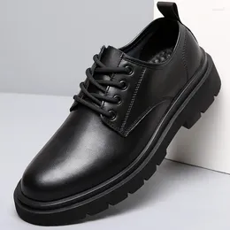 Dress Shoes Men Casual Genuine Leather Business Leisure Tooling Comfortable Inside Handmade Trend Fashion Shoe Driving Flats