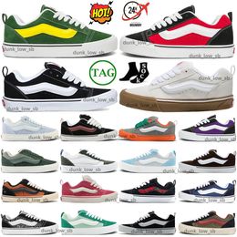 Designer knu skool sneakers scarpe addestrars nero scarpa nayy bianca al triplo viola verde mega check ara piattaforma femminile da donna uomo marrone