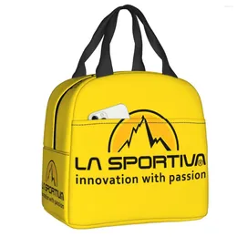 Storage Bags La Sportiva Insulated Lunch Box For Women Reusable Thermal Cooler Bag Kids School Children Food Picnic Container Tote