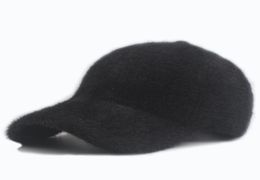 fashion brand high quality wool baseball cap Thicken Warm Pure Colour casquette hat Men Women hats whole 2010271640554