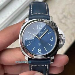 Fashion luxury Penarrei watch designer Limited edition Blue Plate PAM01085 Manual Mechanical 44mm Mens Watch