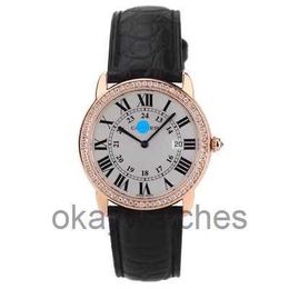 Unisex Dials Automatic Working Watches Carter off London collection 18K rose gold back set English womens watch W6701008