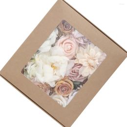 Decorative Flowers Artificial Rose Bouquet - Low Maintenance Eco-friendly Long-lasting Durability