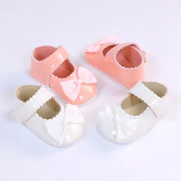 First Walkers Baby Toddler Shoes Girl Pair Of Front Fashion Breathable Mary Jane Elegant Flats Bow