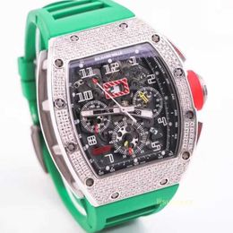 Designer Mechanical Watches Luxury Men's Watches Sports Watches RM 011 Titanium Alloy Sports Machinery Hollow Fashion Casual Timing Watch