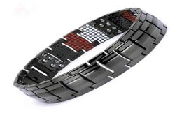 100 Pure Titanium Magnetic Black Chain Men Hematite Health Energy Bracelet for Women Benefits3257105
