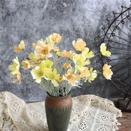 Decorative Flowers Artificial Daisy Flower For Home Living Room Table Decoration Bride Wedding Party Bouquet Decorations Plant