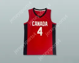 CUSTOM NAY Name Mens Youth/Kids JAMAL MURRAY 4 TEAM CANADA RED BASKETBALL JERSEY TOP Stitched S-6XL