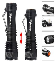 2018 Promotion Self Defence Skywolfeye 300lm Xpe Q5 Led Flashlight Zoomable Adjustable Waterproof 3 Modes Portable Aa14500 Batte9080480