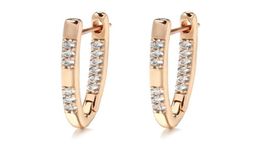 Dangle Chandelier Luxury Copper Inlaid Crystal 585 Rose Gold Earrings Female Fashion Gothic Jewelry Earring For Woman The GiftDa3722087