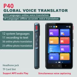 Wifi Offline Voice Touch Translator4inches Speech Interactive 135Language Portable Po Travel Business Translation MP3Player 240424