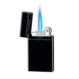 High Quality Windproof Jet Blue Flame Cigarette Lighter Mini Torch Lighter With Adjustable
