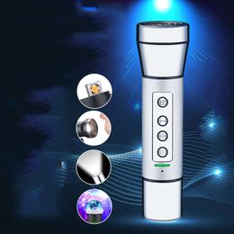 Multi-Functional Outdoor Hot Flashlight Shaver Digital Lighter