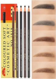 Professional Hengsi 1818 Eyes Makeup Waterproof Eyebrow Pencils Black Brown Natural Eye Brow Pen Cheap Make Up7254892