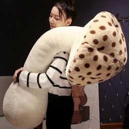 Mushroom Plush Pillow Big Size Toys Stuffed Soft Plant Style Sleep Throw Cushion Home Decoration 240426