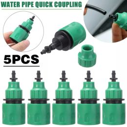 Decorations 5pcs Water Pipe Quick Connector Plastic Hose Pipe Connector For Garden Pipeline Drip Irrigation System Watering Equipment Parts