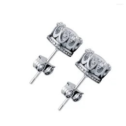 Stud Earrings Crown Shaped Fashion Jewelry Unisex Trendy Crystal