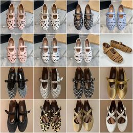 10A Premium Quality Designer Ballet Shoes For Women Spring Summer Autumn Flat Sole With Cross Belt 25902-3-5-1-7 90