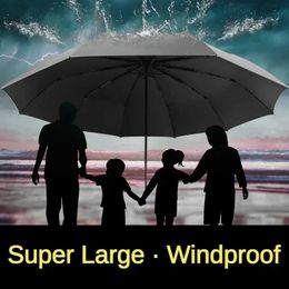 Umbrellas Super Large Windproof Strong Fully Automatic Folding Umbrella for Men Women Business Waterproof Strong Shade Uv Big Umbrellas