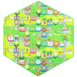 Carpets Hexagonal Game Mat Cartoon Play Tent Rug Toddler Baby Padded Floor Eva Crawling Kids