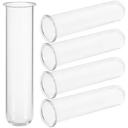 Vases 5 Pcs Flower Vase Hydroponic Glass Test Tubes For Plants Clear Propagation Station