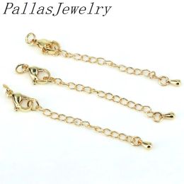 Necklaces 100pcs 50mm Extended Extension Tail Chain Lobster Clasps Connector for Diy Jewellery Making Findings Bracelet Necklace